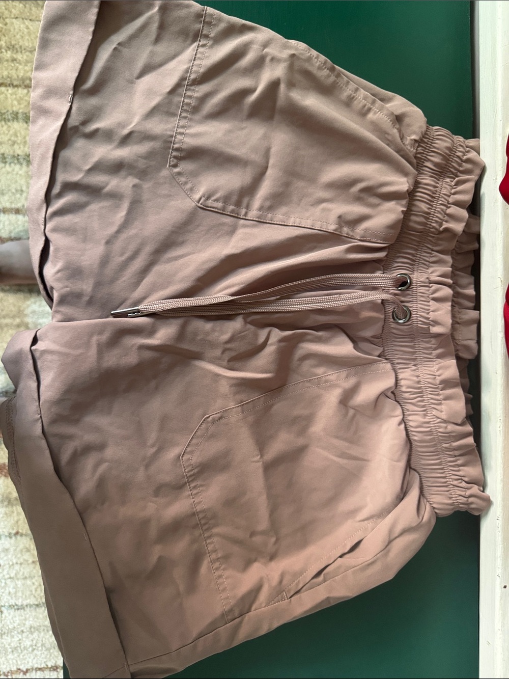 Women’s Drawstring Casual Shorts - Dusty Mauve